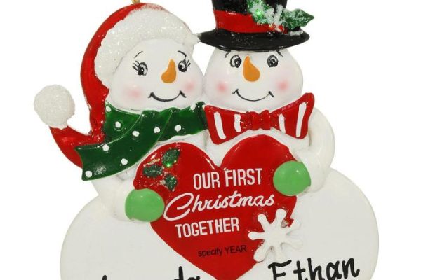 Couple first christmas ornament