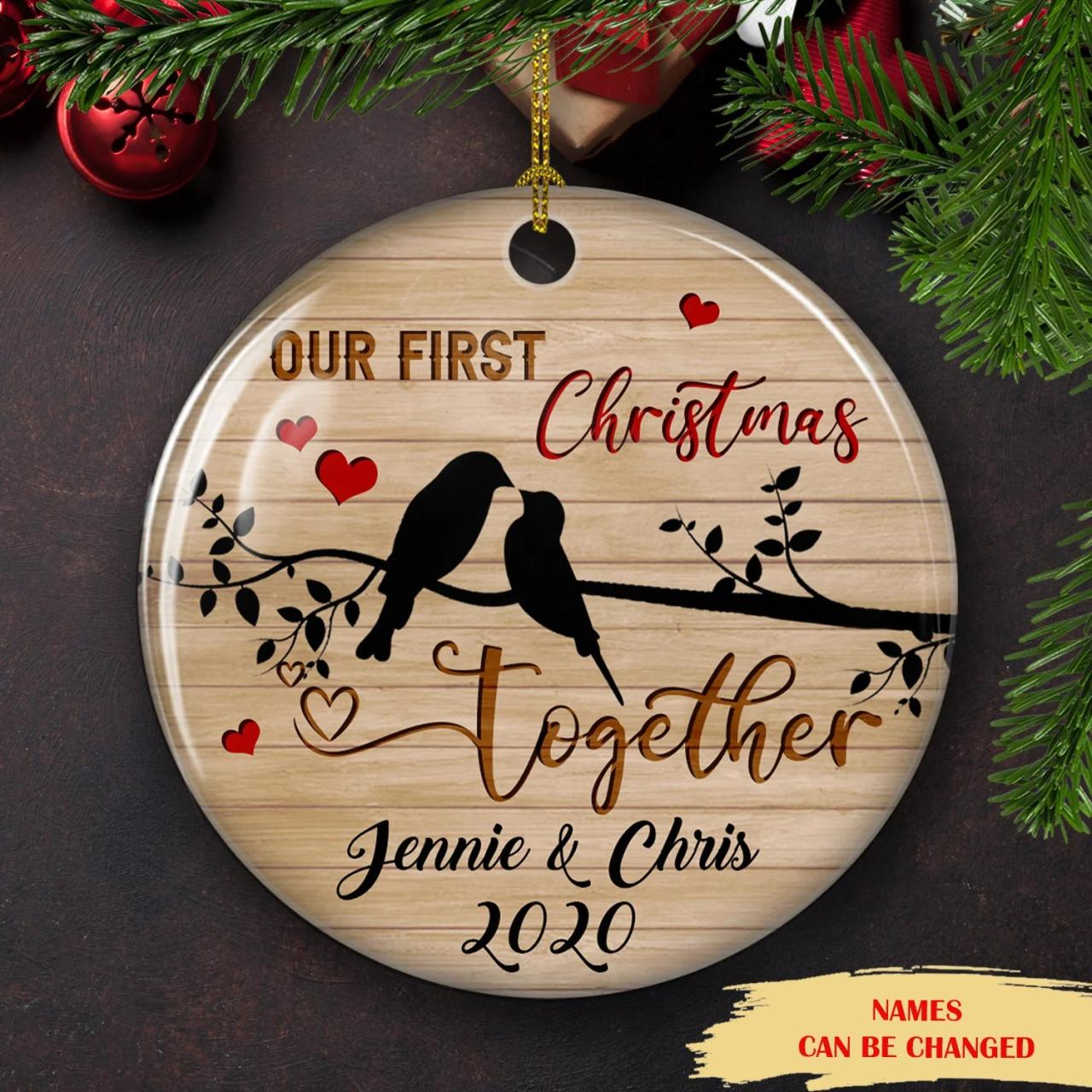 First christmas married ornament personalized